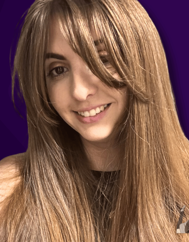 chelsea in front of purple background